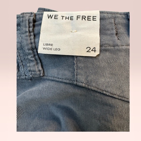 NWT - We The Free Corduroy Stylish High-Rise Pants in Dusty Gray - 24 - Picture 5 of 5